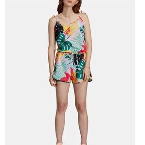 Adidas Tropical Print Romper Size Medium Women’s